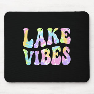 Tapis De Souris Vibes du lac Femmes drôles de pêche en bateau à vo