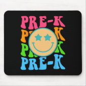 Tapis De Souris Vibes pré-K super Face Retro Enseignants Enfants R (Devant)