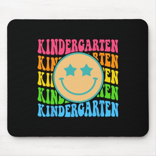 Tapis De Souris Vibes super de jardin d'enfants Face Retro Enseign (Devant)