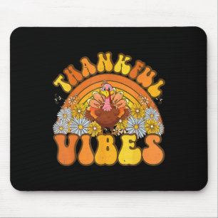 Tapis De Souris Vibes Super Rétro Thankant Turquie Automne Them