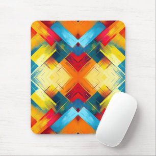 Tapis De Souris Vibes vintages Dans Les Couleurs : Formes Géométri