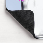 Tapis De Souris Vibrant bleu violet rose Hydrangée Florale (Coin)