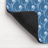 Tapis De Souris Vibrant Blue Fancy Flûtes Mousepad (Coin)