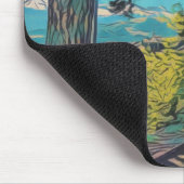 Tapis De Souris Vibrant chemin d'automne mousepad (Coin)