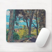 Tapis De Souris Vibrant chemin d'automne mousepad (Avec souris)