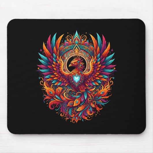 Tapis De Souris Vibrant Fantasy Pcute Ss Cute Ssnix Mythical Bird (Devant)