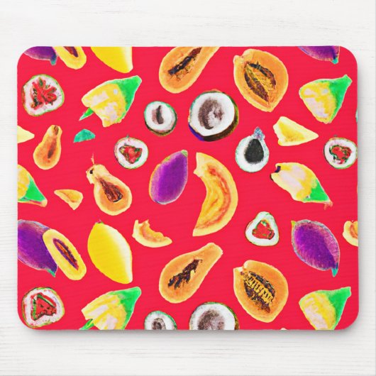 Tapis De Souris Vibrant Fruity Délice Motif (Devant)