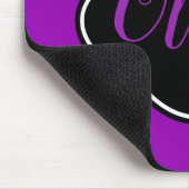 Tapis De Souris Vibrant, Fuchsia Violet Gras Personnalisé (Coin)