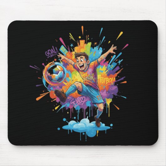 Tapis De Souris Vibrant Gamer Splash Mouse Pad (Devant)