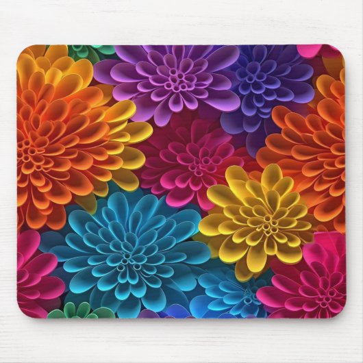 Tapis De Souris Vibrant plaisir floral (Devant)