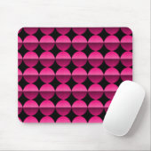 Tapis De Souris Vibrant rose chaud flair rétro Mousepad (Avec souris)