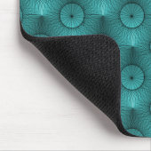 Tapis De Souris Vibrant Turquoise Ultramoderne Chic Mousepad (Coin)