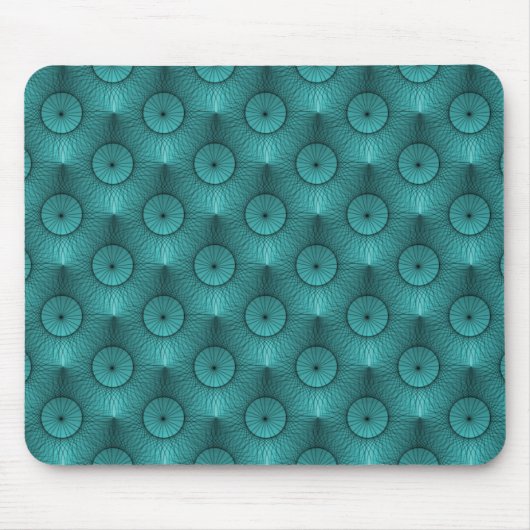 Tapis De Souris Vibrant Turquoise Ultramoderne Chic Mousepad (Devant)