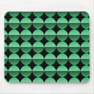 Tapis De Souris Vibrant Vert Retro Flair Mousepad