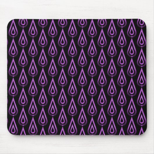 Tapis De Souris Vibrant violet Flickering Flames Mousepad (Devant)