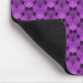 Tapis De Souris Vibrant violet rétro Cercles de funk Mousepad (Coin)