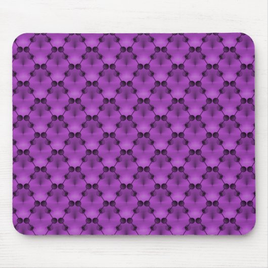 Tapis De Souris Vibrant violet rétro Cercles de funk Mousepad (Devant)