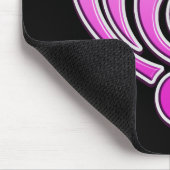 Tapis De Souris Vibrations Amour musical Coeur rose Note DJ (Coin)