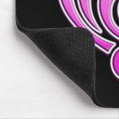 Tapis De Souris Vibrations Amour musical Coeur rose Note DJ (Coin)