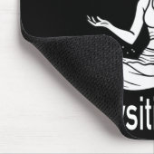Tapis De Souris Vibrations Pawsitives Chat Drôle de Chat Méditatio (Coin)