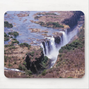 Tapis De Souris Victoria Falls vue aérienne - Zimbabwe, Afrique