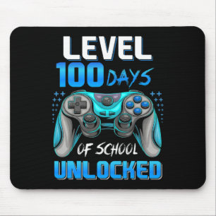 Tapis De Souris Video Gamer 100e Jour De Niveau D'École 100 Jours