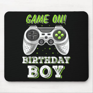 Tapis De Souris Vidéo Jeu Garçon Anniversaire Décorations Fête Tem