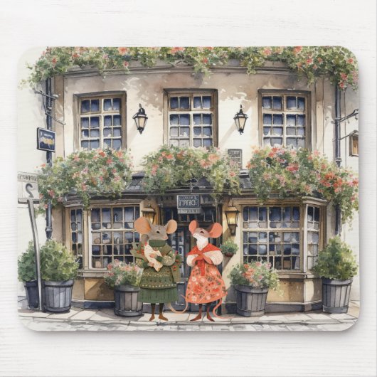 Tapis De Souris Vie à Mice Town - Les petits commerçants (Devant)