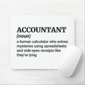 Tapis De Souris Vie comptable - Définition amusante (Avec souris)