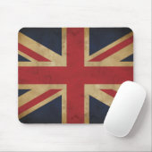 Tapis De Souris Vieil Union Jack traditionnel Mousepad (Avec souris)