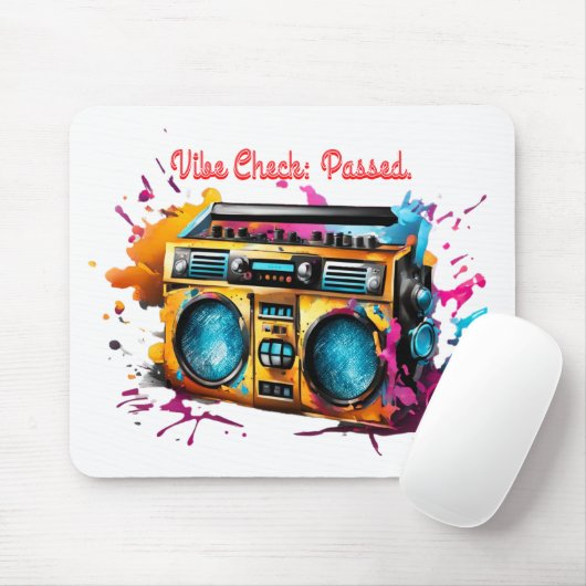 Tapis De Souris Vieille École, Nouveau Splash. (Avec souris)