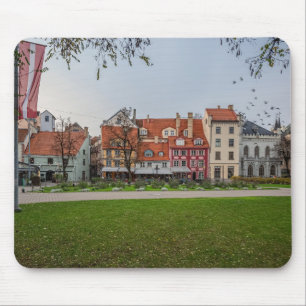Tapis De Souris Vieille ville de Riga en automne