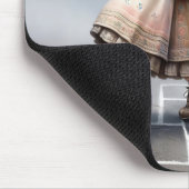 Tapis De Souris Vielle Dame Hopping Sur Le Jeu Carrés (Coin)