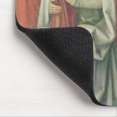 Tapis De Souris Vierge et enfant avec St Benoît (Coin)