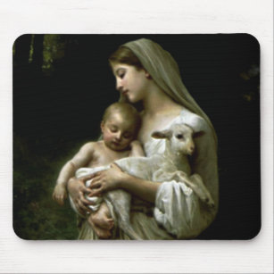 Tapis De Souris Vierge Marie béni - mère de Dieu