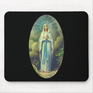 Tapis De Souris Vierge Marie De Lourdes Notre Dame Christian Cadea