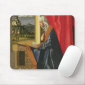 Tapis De Souris Vierge Marie, du diptyque d'annonce (huile dessus (Avec souris)