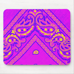 Tapis De Souris Vieux Bandana Brun 5