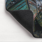 Tapis De Souris Vieux bateaux de pêche (Coin)