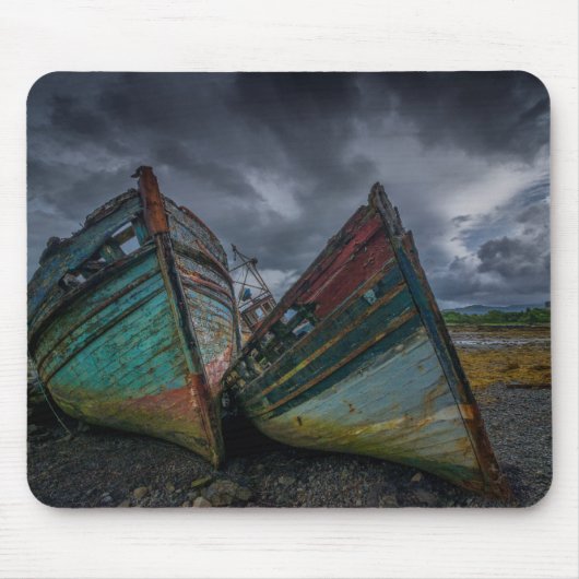 Tapis De Souris Vieux bateaux de pêche (Devant)