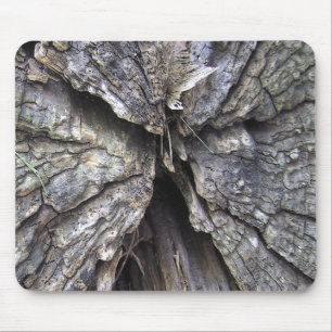 Tapis De Souris Vieux bois criqué un ange Mousepad