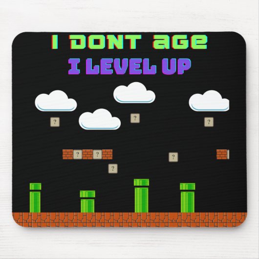 Tapis De Souris Vieux Gamer Mousepad (Devant)