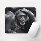 Tapis De Souris Vieux mousepad de Chimpanzé (Avec souris)