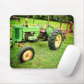 Tapis De Souris Vieux mousepad vert de tracteur (Avec souris)