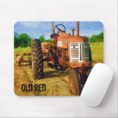 Tapis De Souris Vieux rouge (Avec souris)
