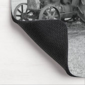 Tapis De Souris Vieux tracteur du passé (Coin)
