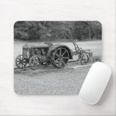 Tapis De Souris Vieux tracteur du passé (Avec souris)
