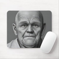 Vieux visage grincheux