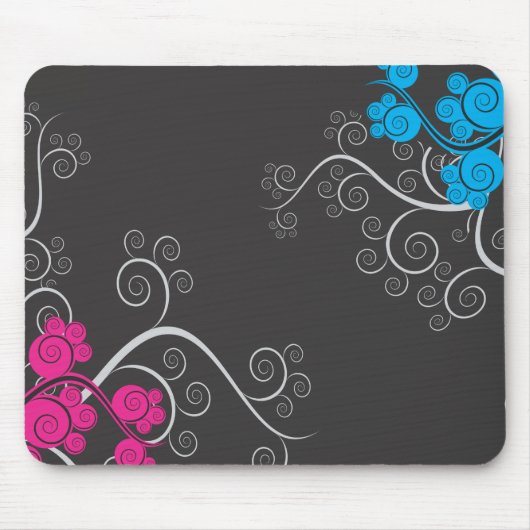 Tapis De Souris Vignes abstraites colorées (Devant)