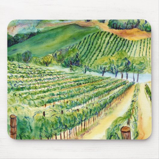 Tapis De Souris Vignoble californien Mousepad (Devant)